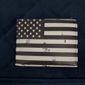 Black and White American Flag Wallet